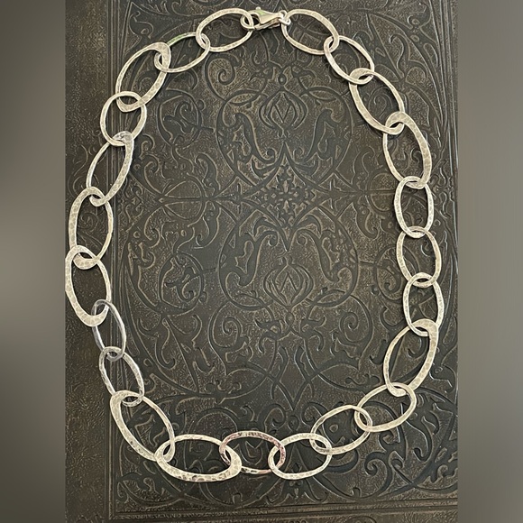 N1667- Retired Silpada Sterling Silver Link Necklace - Picture 2 of 4